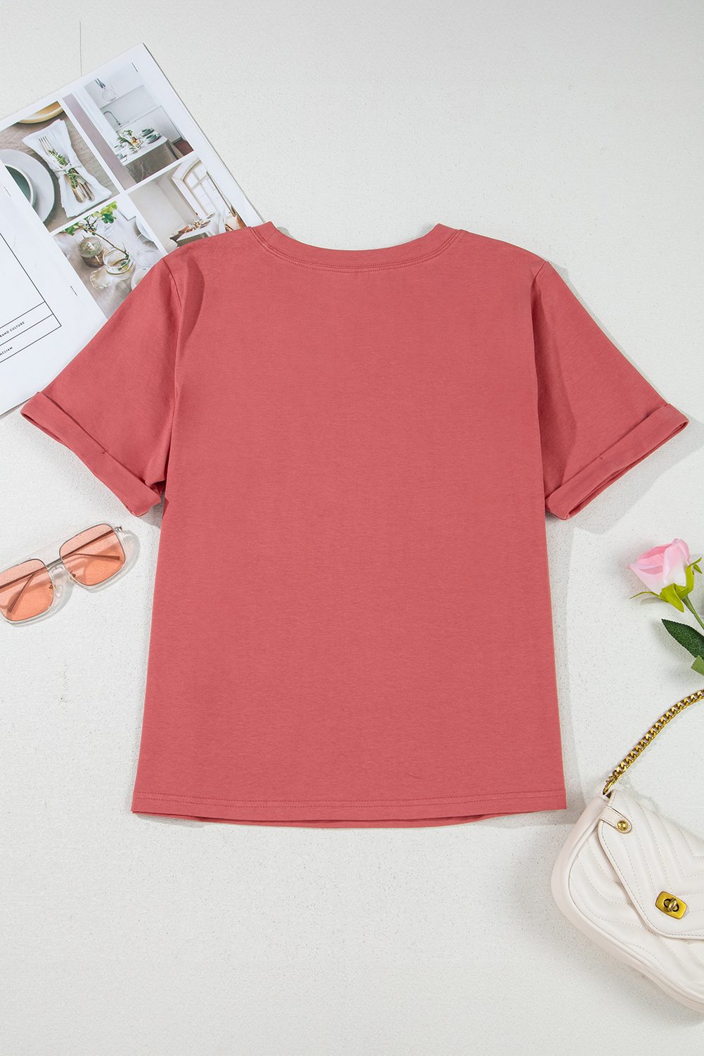 Mineral Red Nashville Music City Graphic Retro Fashion Tee