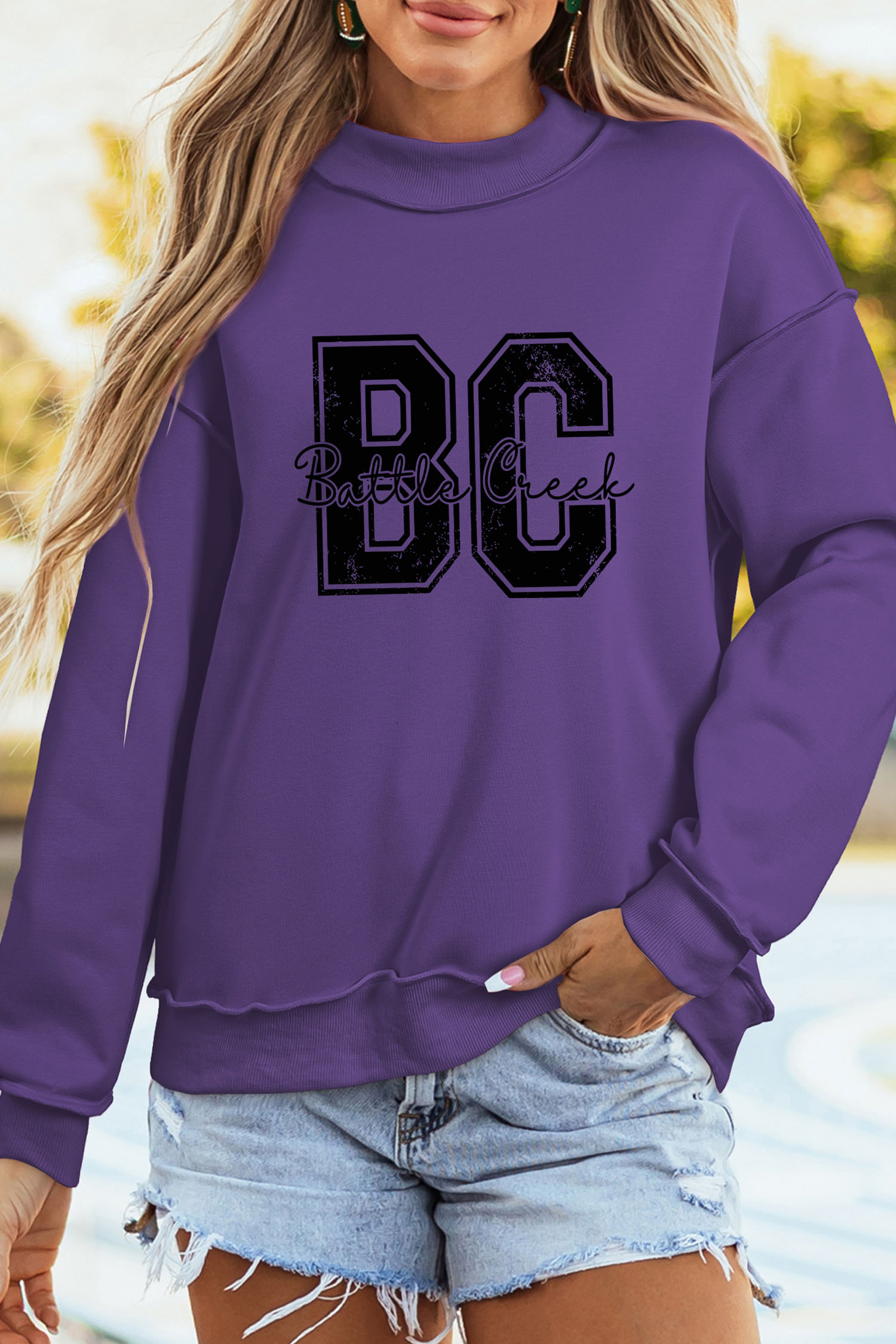 Green Camouflage KENTUCKY Crew Neck Summer Top