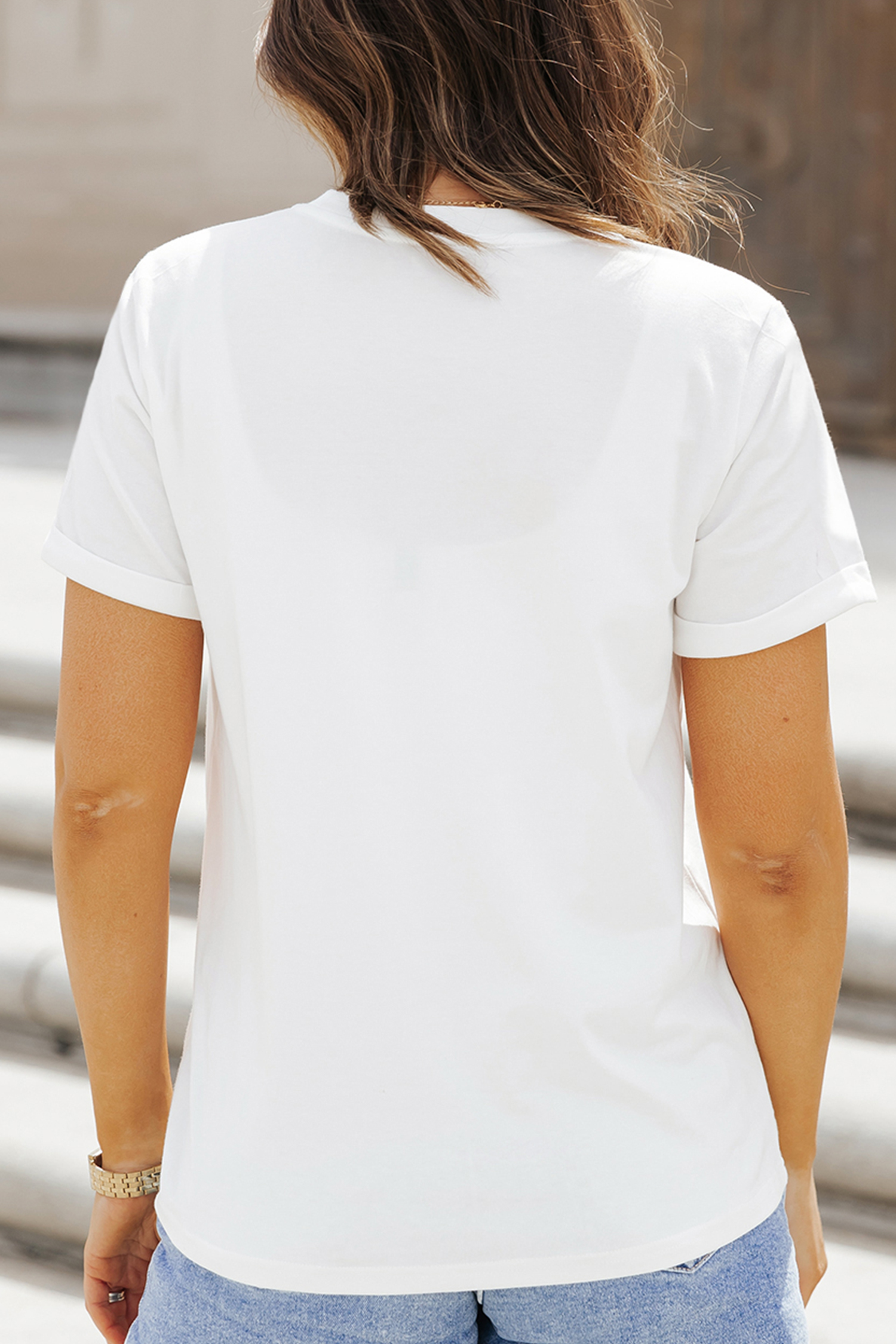 White IRISH Leopard Clover Embroidered Patch Graphic Tee