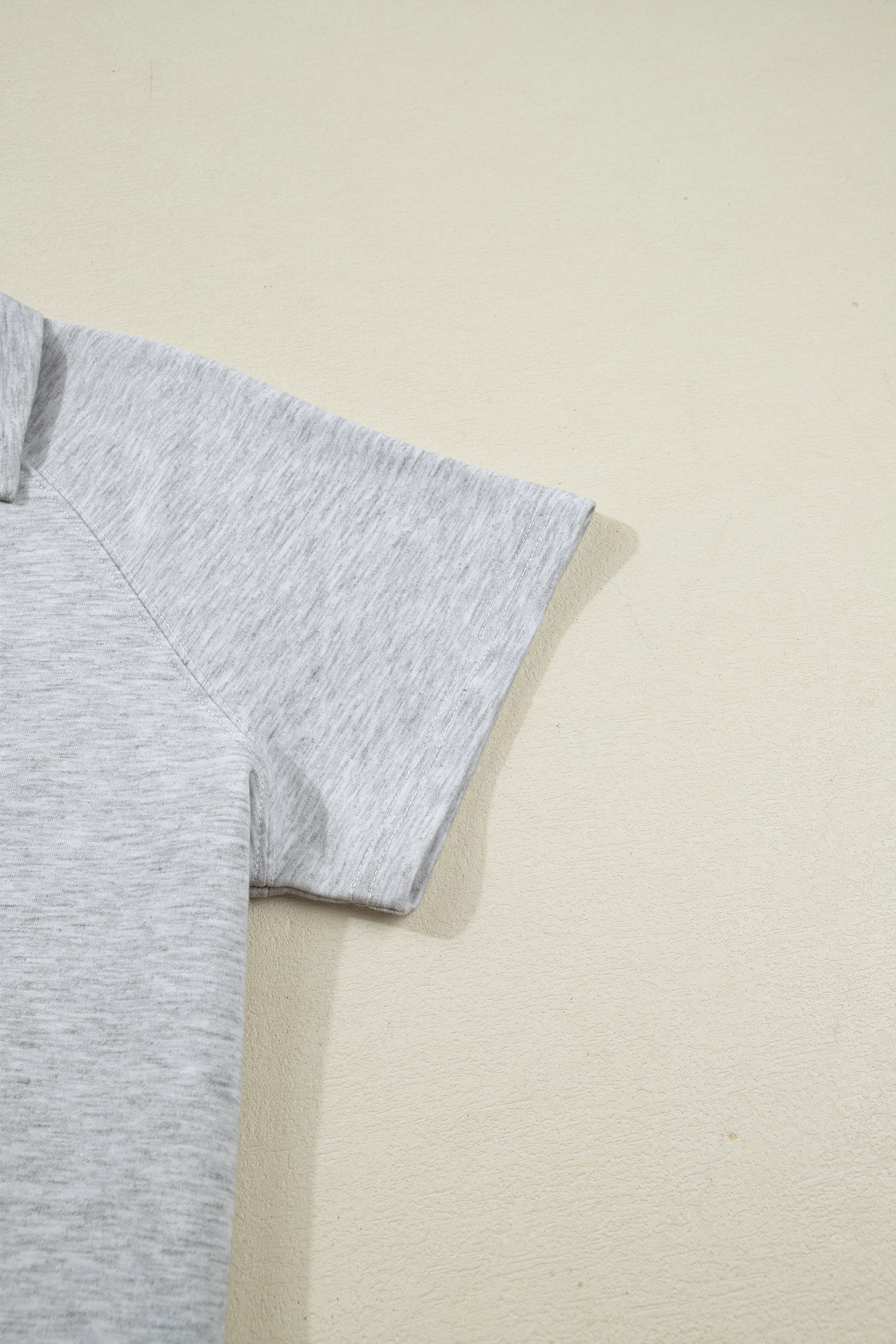 Light Grey Polo Tee Casual Pant Set