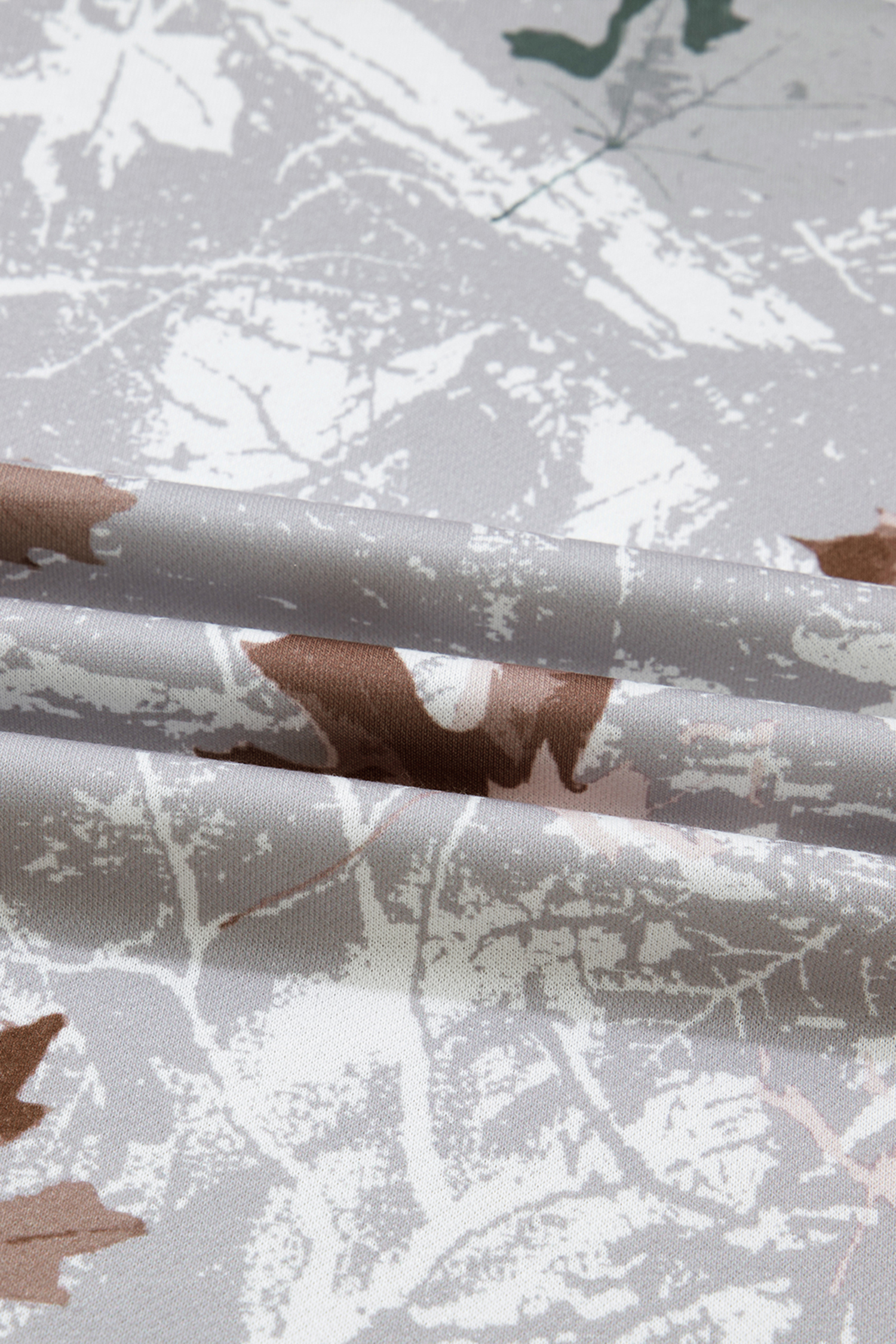 Beige Camo Print Baggy Drawstring Jogger Sweatpants