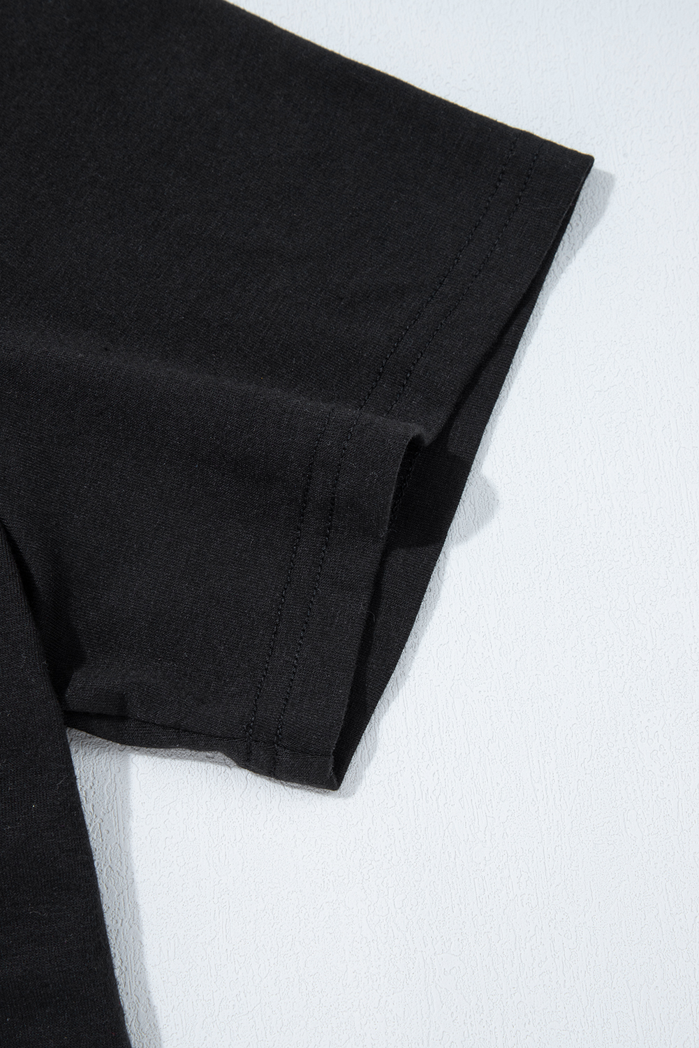 Black MAMA Letter Graphic Neon T Shirt