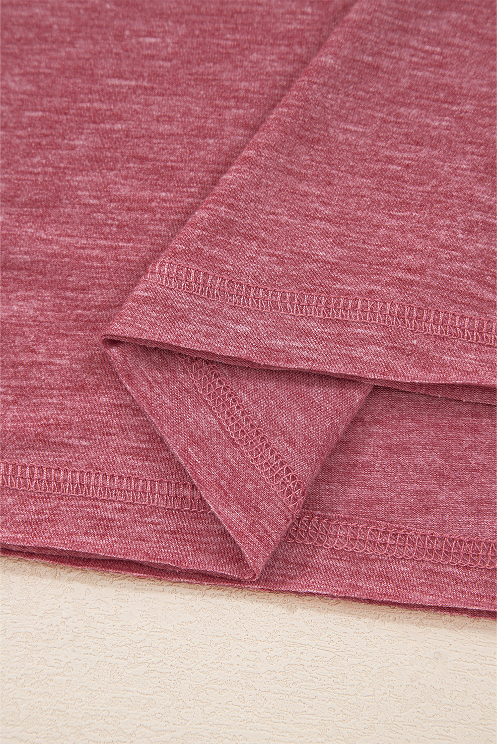 Tillandsia Purple Contrast Print Striped Raglan Long Sleeve Loose Top