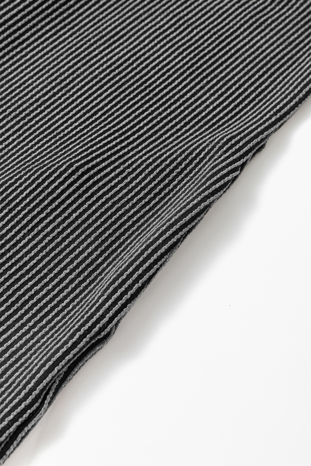 Bright Pink Striped Ribbed Knit T-shirt Shift Dress