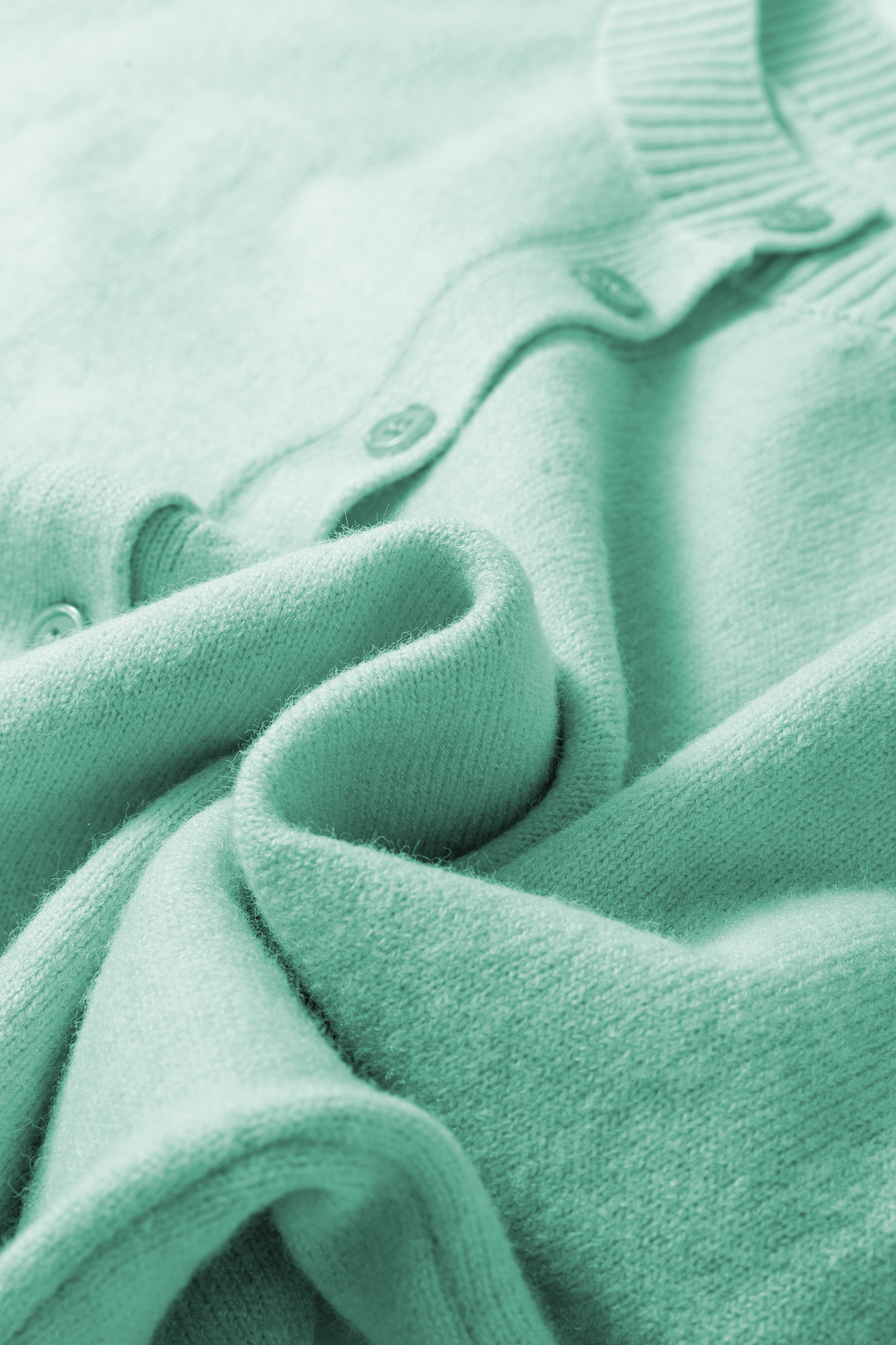 Lavendula 3/4 Sleeve Boxy Knit Button Down Sweater Cardigan