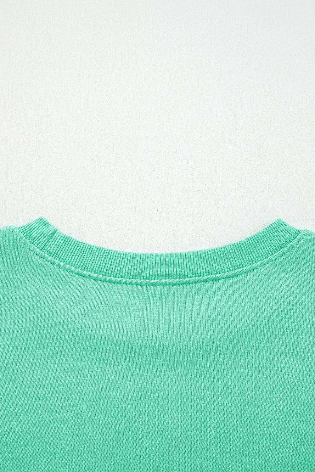 Aruba Blue Cute Halloween Ghost Embroidered Casual Sweatshirt