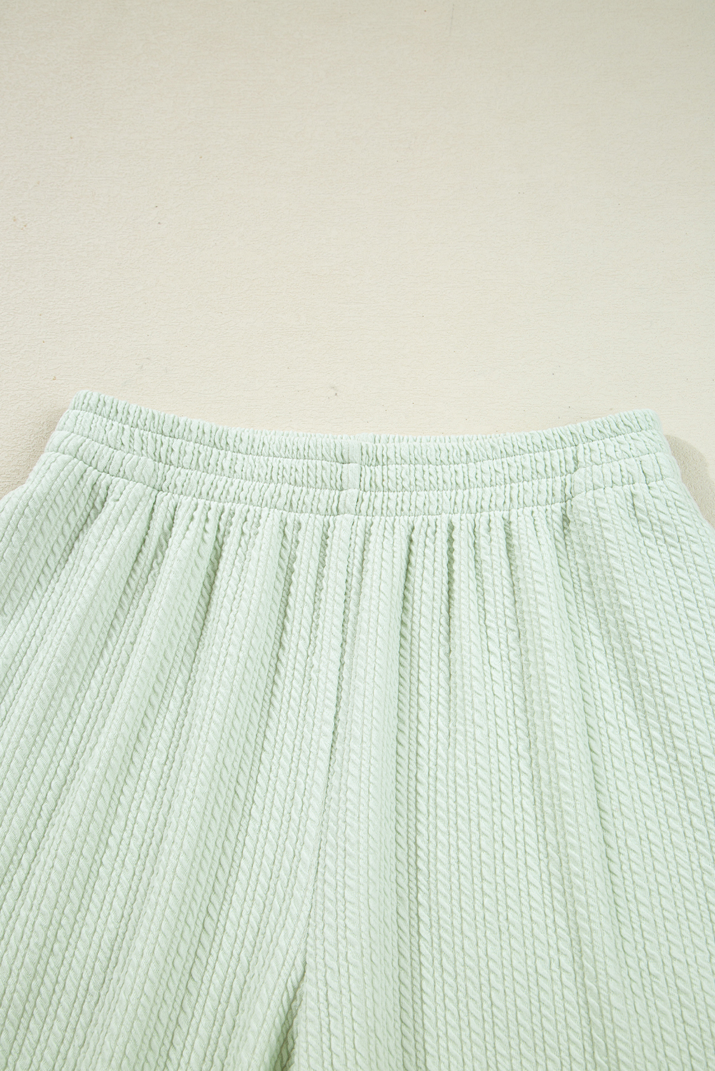 Clearly Aqua Textured Patched Chest Pocket Shirt and Pants Set