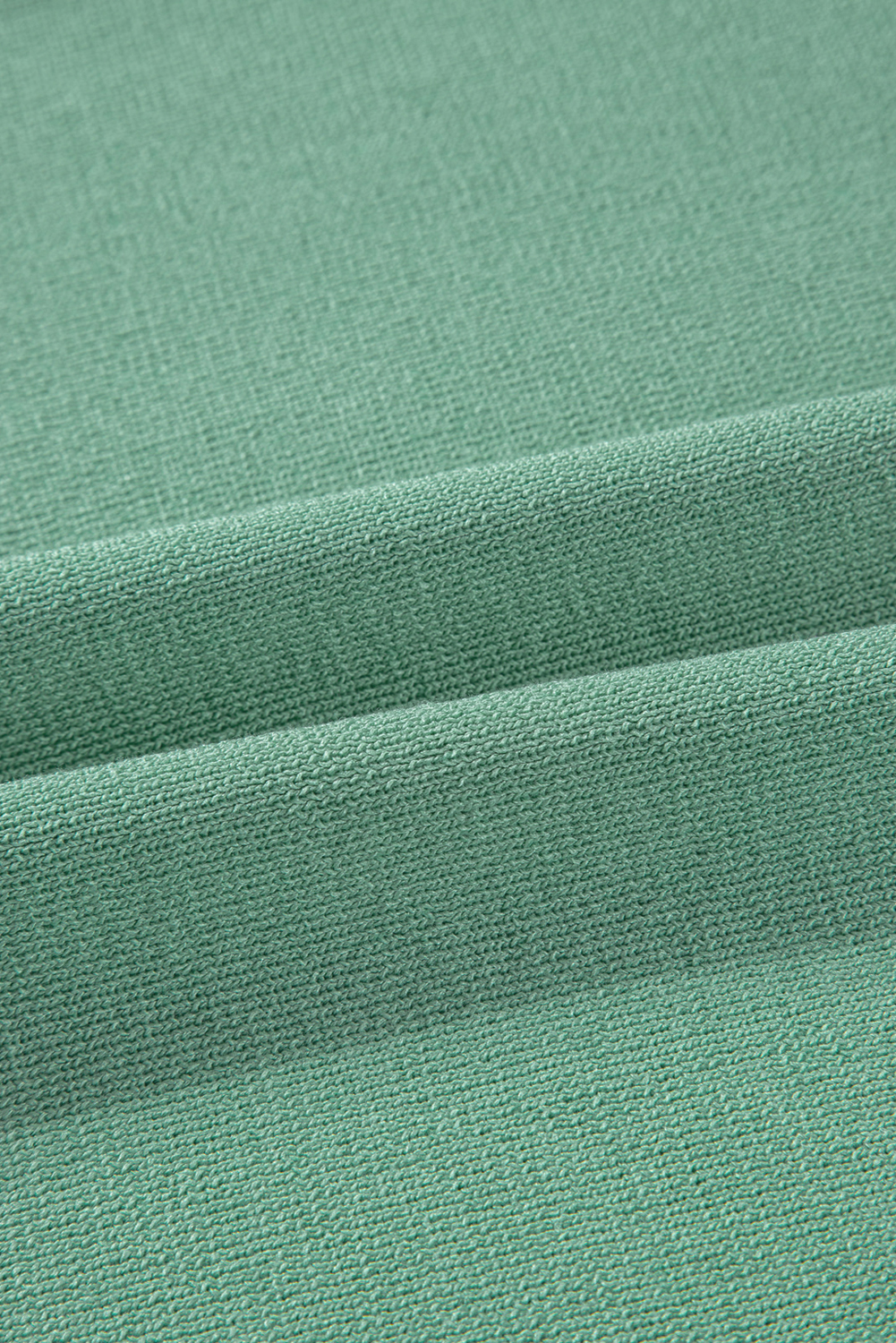 Blackish Green Contrast Trim Half Sleeve Top Drawstring Pants Loose 2pcs Sweater Suit