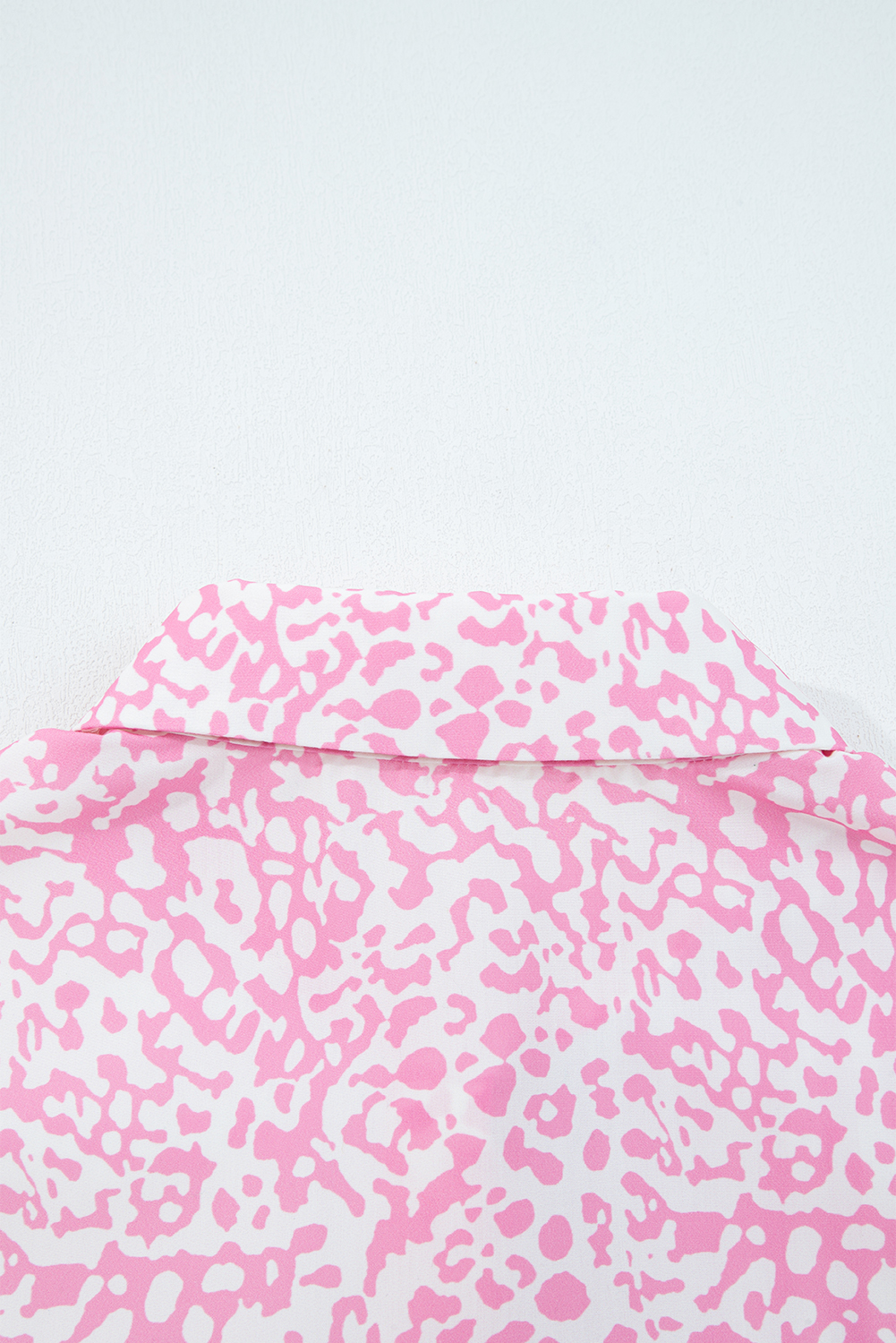 Sky Blue Leopard Striped Western Casual Shirt