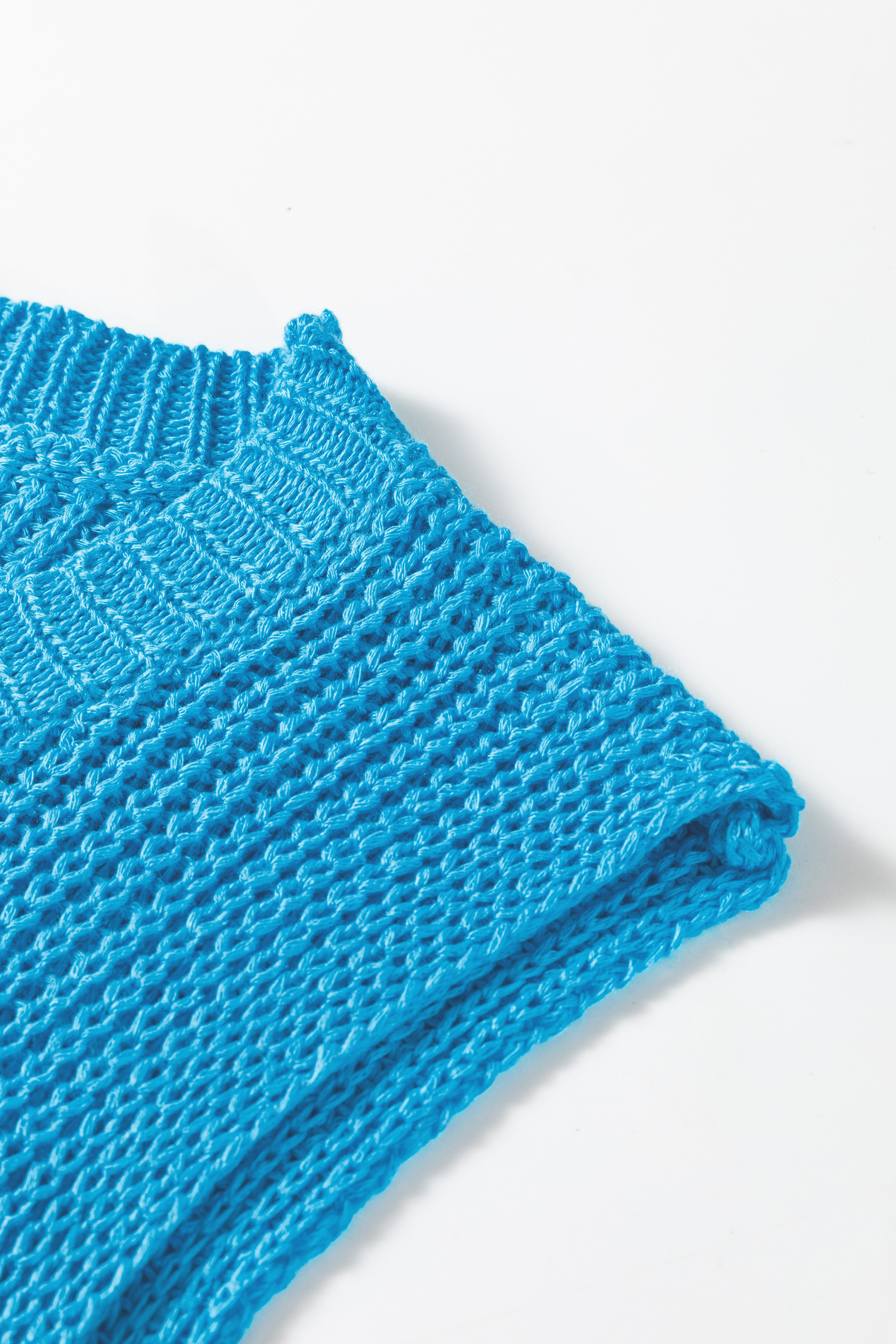 Dusk Blue Summer Script Graphic Sleeveless Sweater Vest