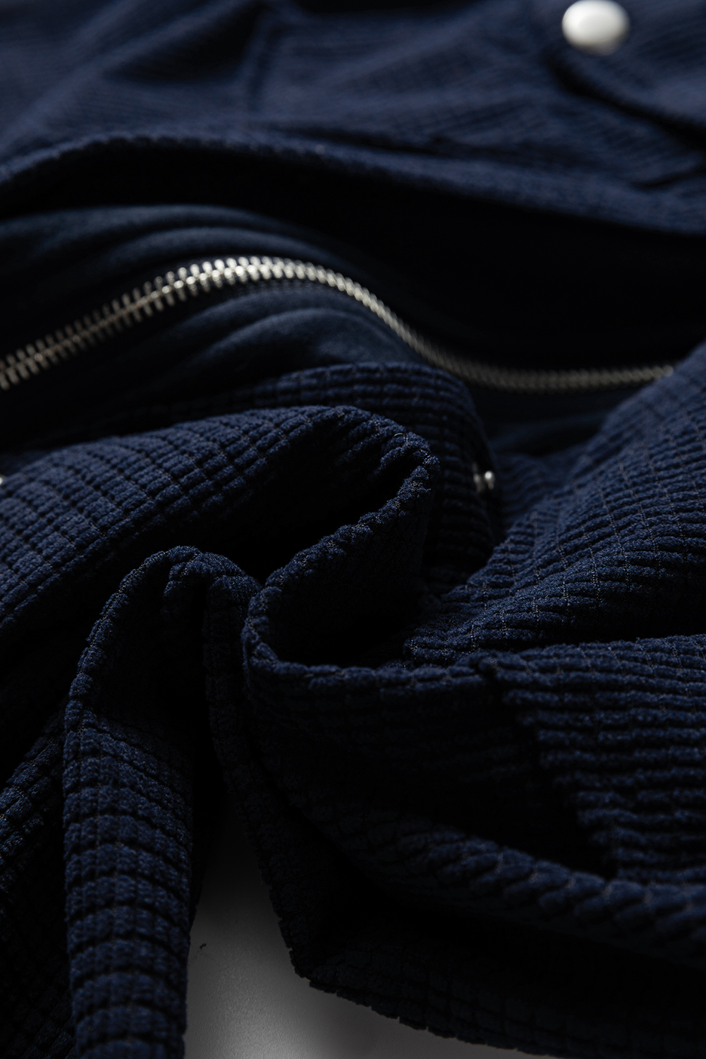 Sail Blue 2 in 1 Thermal Knit Textured Hooded Jacket