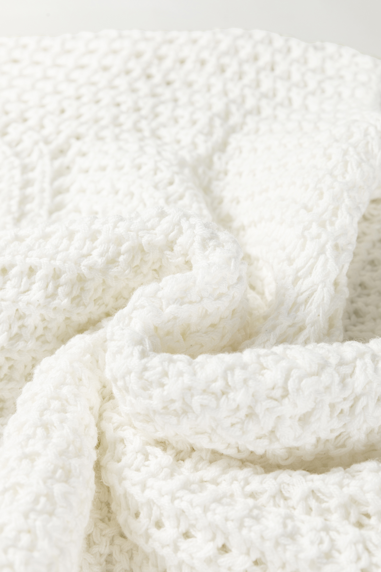 Camel Hollowed Detail Wide Sleeve Loose Pullover Sweater