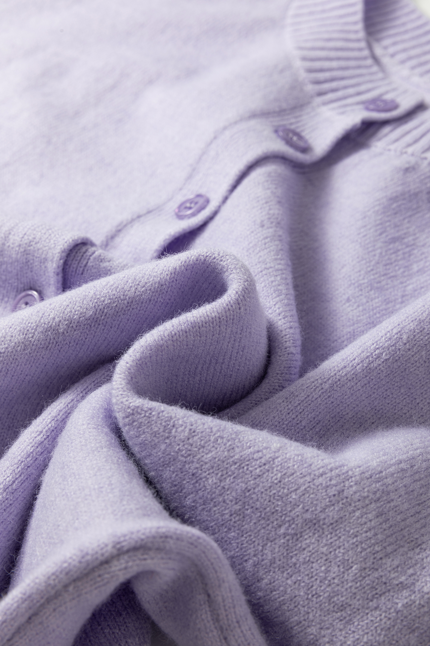 Lavendula 3/4 Sleeve Boxy Knit Button Down Sweater Cardigan