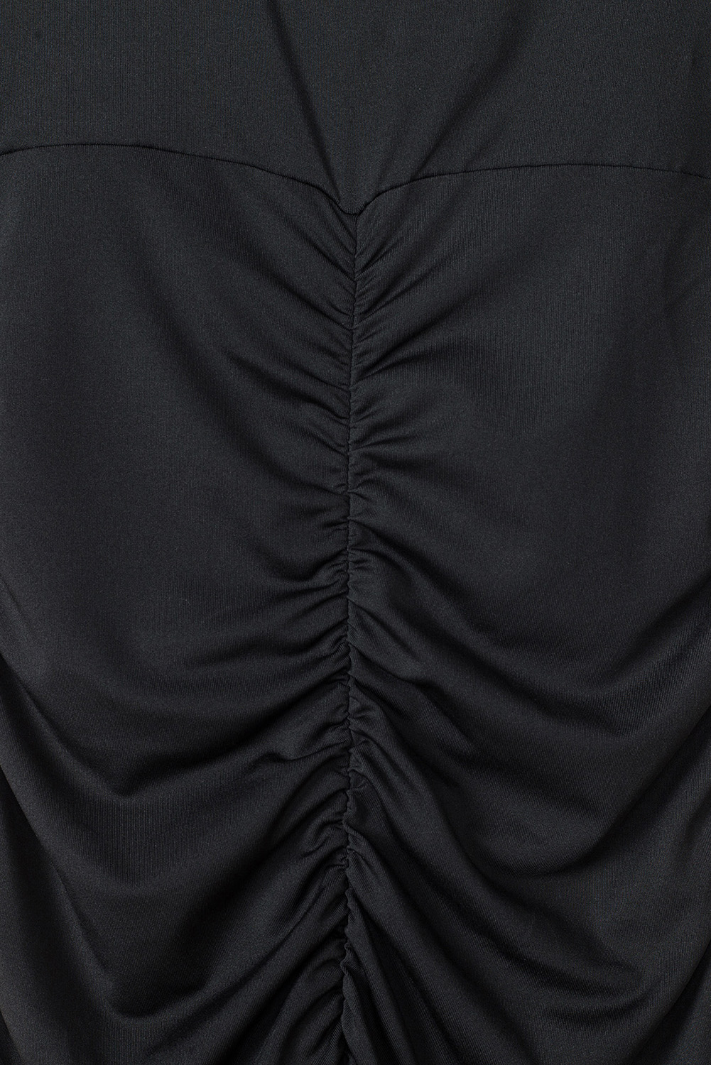 Black Long Sleeves Wrap V Neck Ruched Sheath Midi Dress