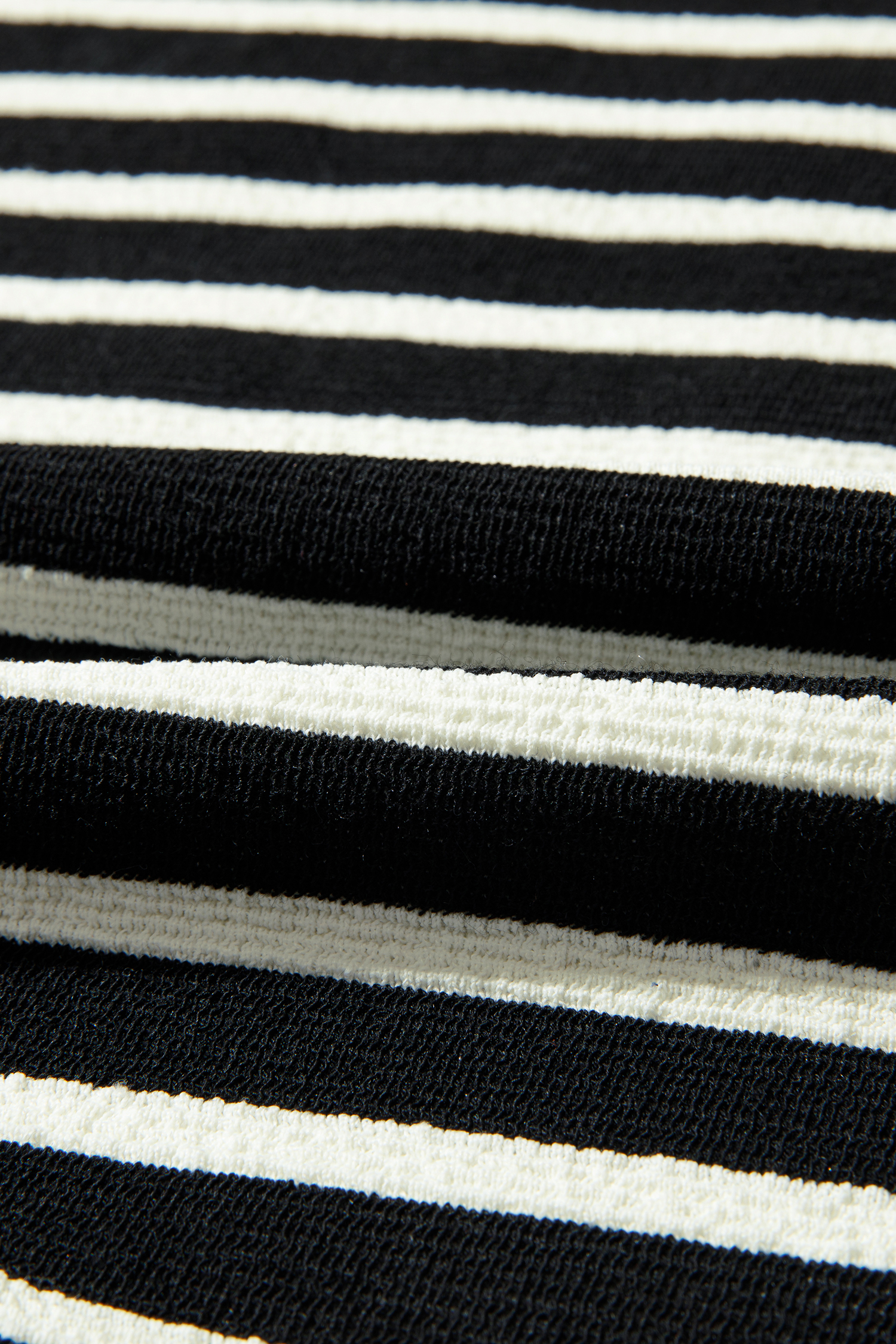 White Stripe Contrast MERRY Letter Christmas Print Drop Shoulder Sweatshirt