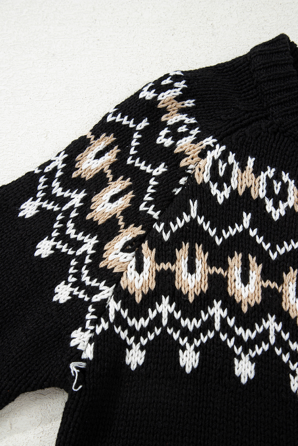 Moss Green Western Fashion Abstract Printed Cardigan Sweater