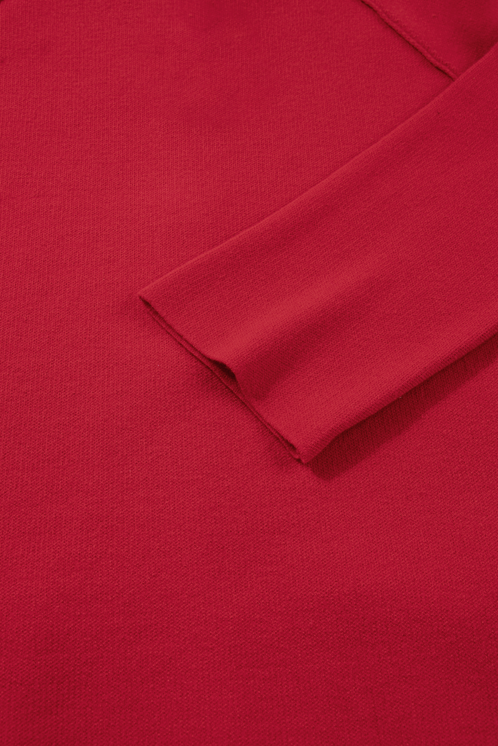 Fiery Red Collared Button Front Wrapped Cardigan Jacket