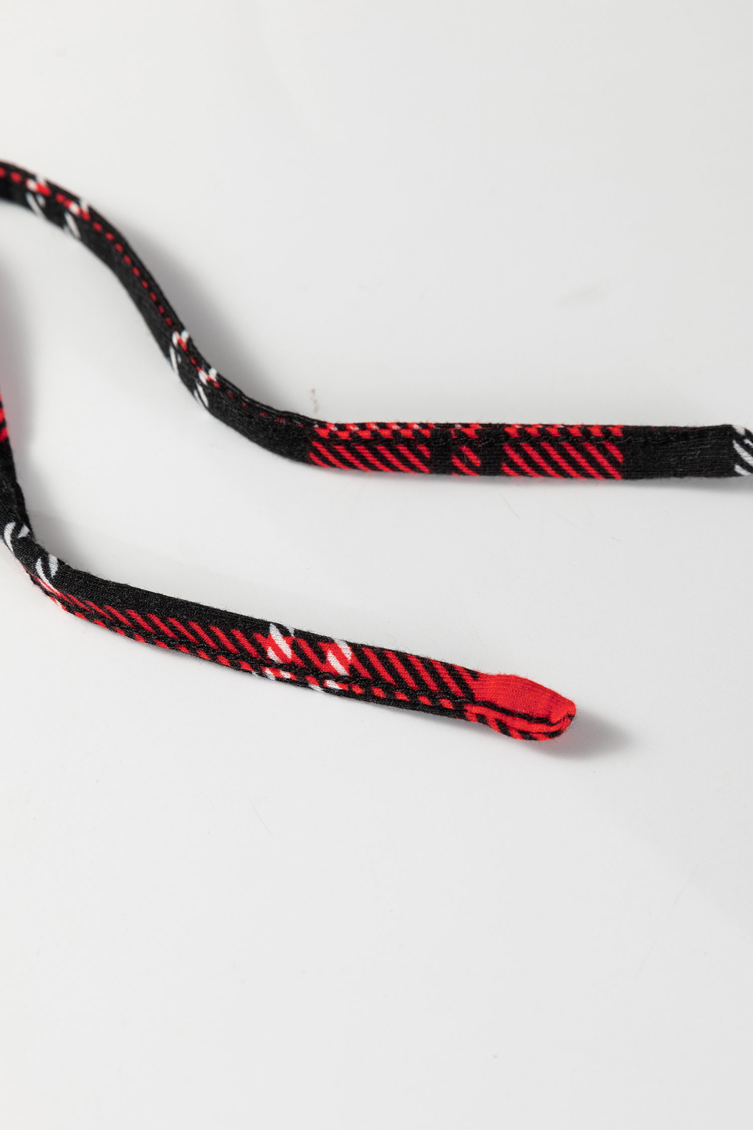 Red Festive Plaid Print Round Neck Long Sleeve and Pants 2 Piece Lounge Set