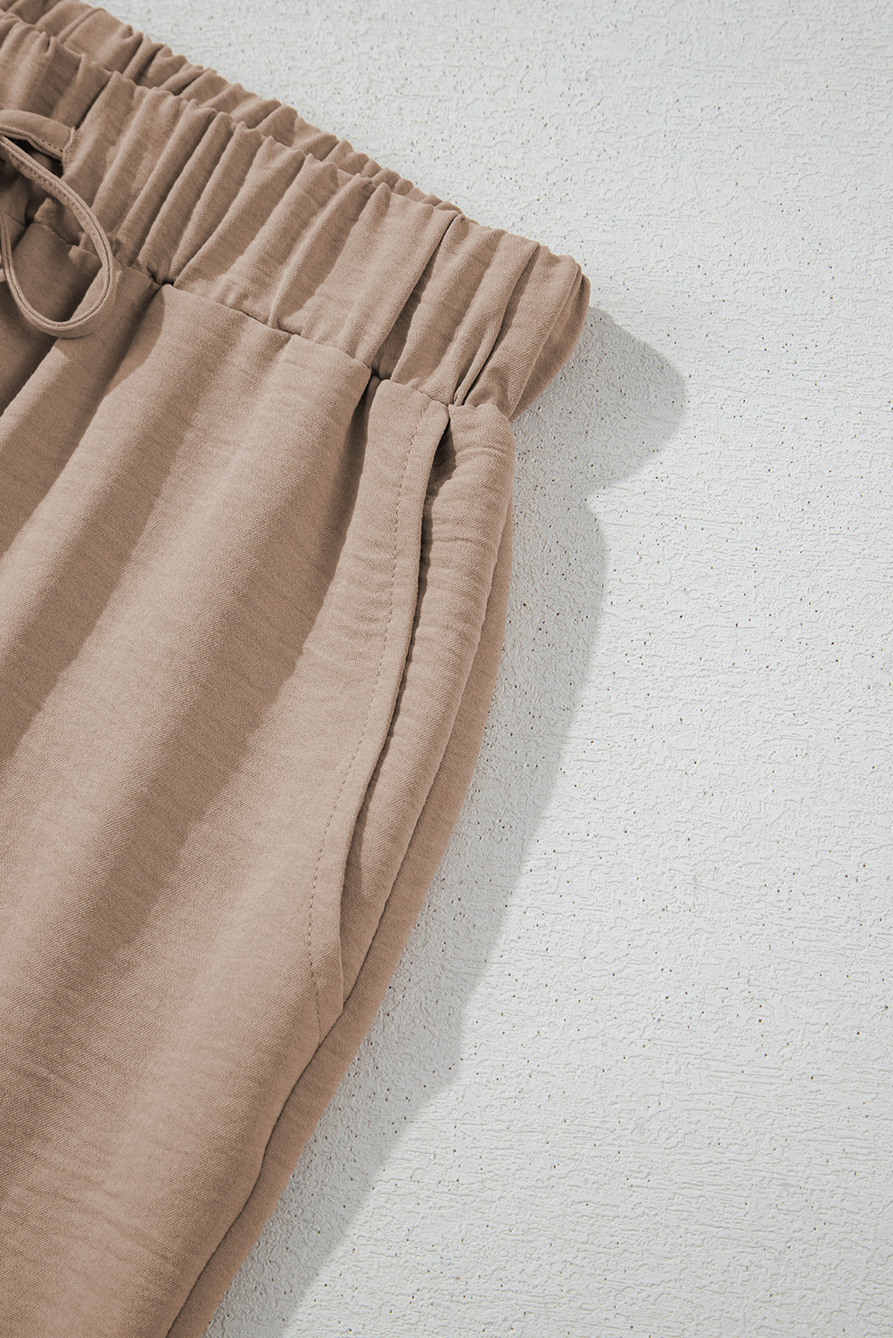 Goat Buttoned Vest Drawstring Wide Leg Pants 2pcs Set