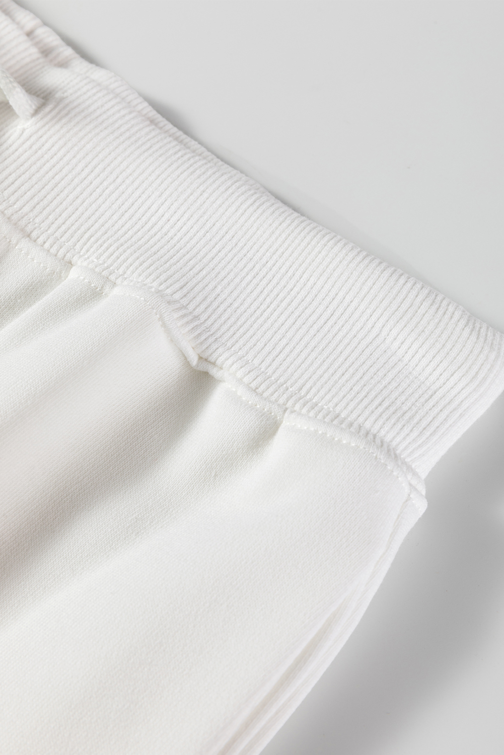 Beige Striped Drop Shoulder Round Neck Pullover and Jogger Pants Active Outfit