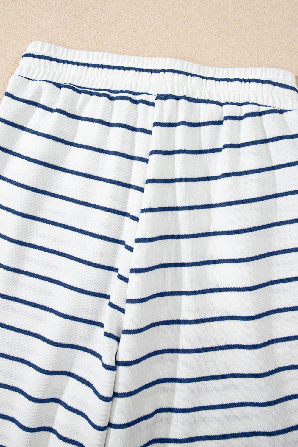 Sail Blue Casual Wide Leg 2pcs Pants Set