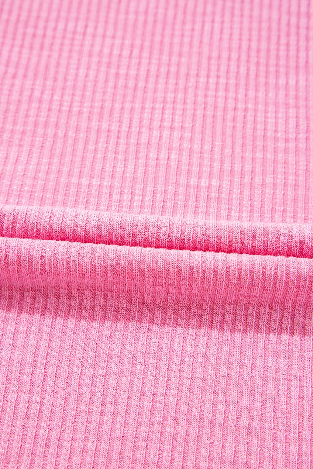 Bonbon Striped Ruffle Flutter Sleeve Ribbed Blouse