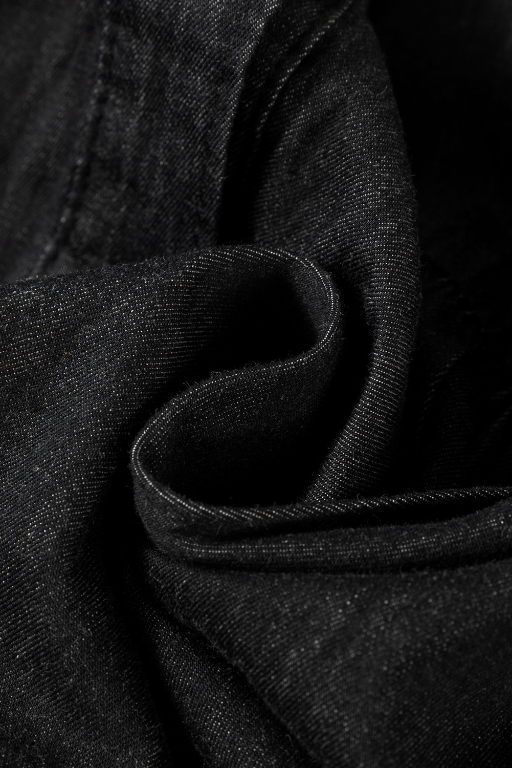 Sky Blue Chambray Ruffled 3/4 Sleeve Tiered Split V Neck Mini Dress