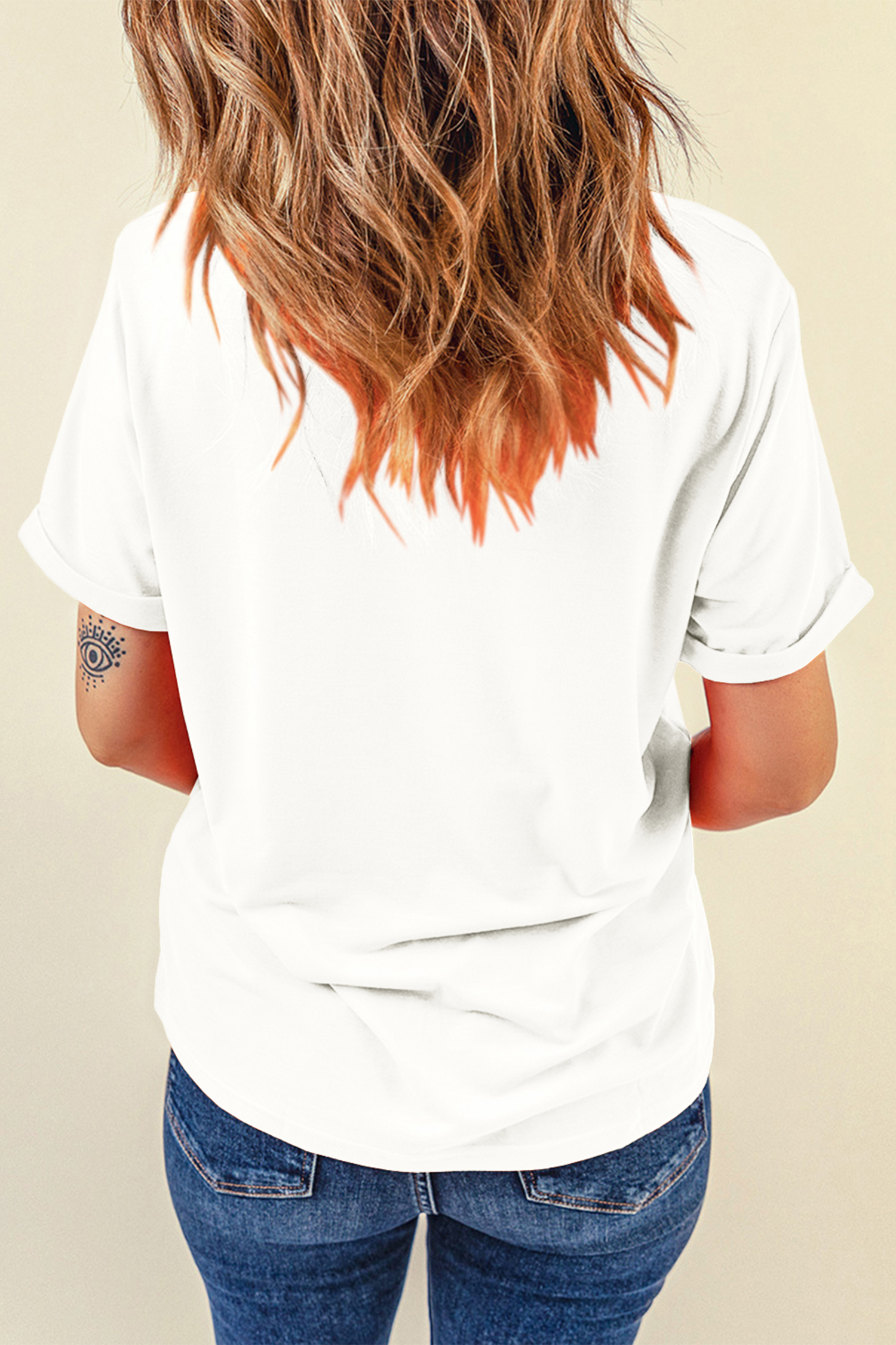 White Valentines Day XOXO Bow Printed T Shirt