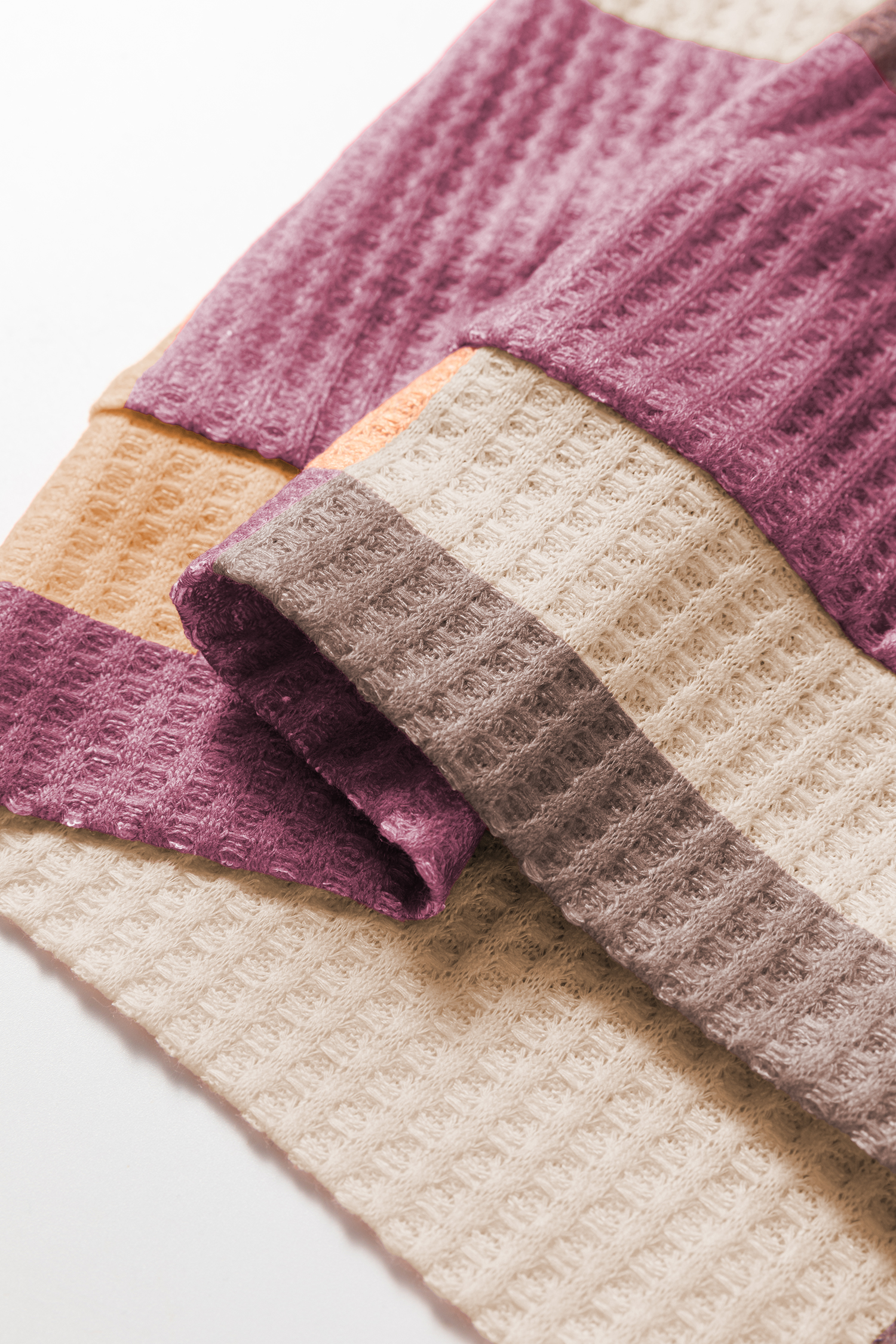 Green Checkered Print Textured Knit Long Sleeve Loose Top