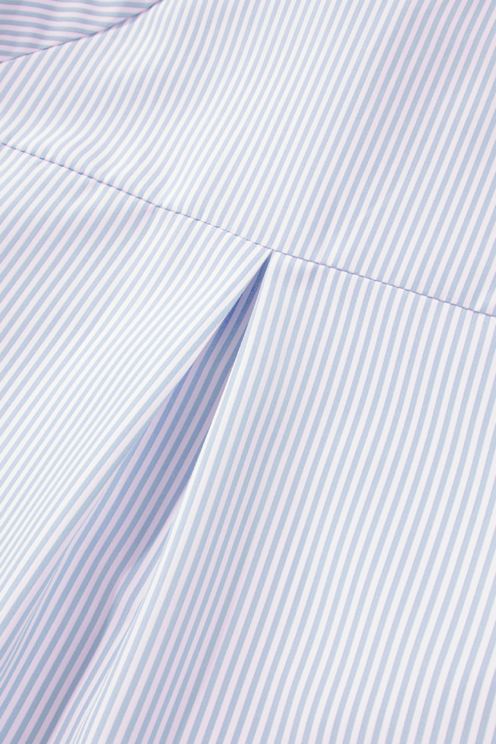 Grass Green Striped Shirred Cuff Buttoned Loose Fit Shirt