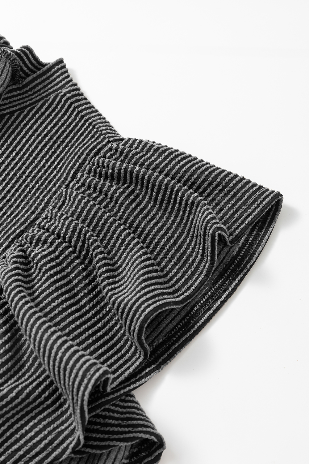 Bright Pink Striped Ribbed Knit T-shirt Shift Dress