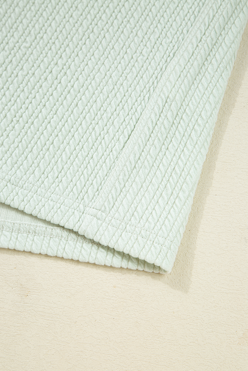 Clearly Aqua Textured Patched Chest Pocket Shirt and Pants Set