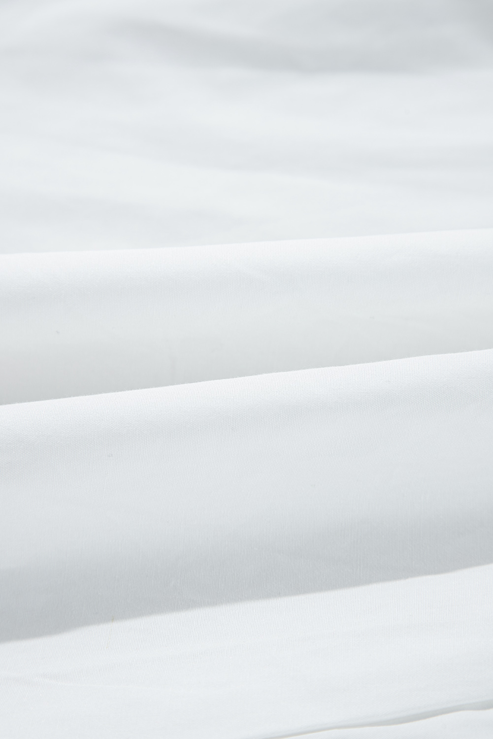 White Bow Knot Cutout Back Loose Fit 3/4 Sleeve Blouse