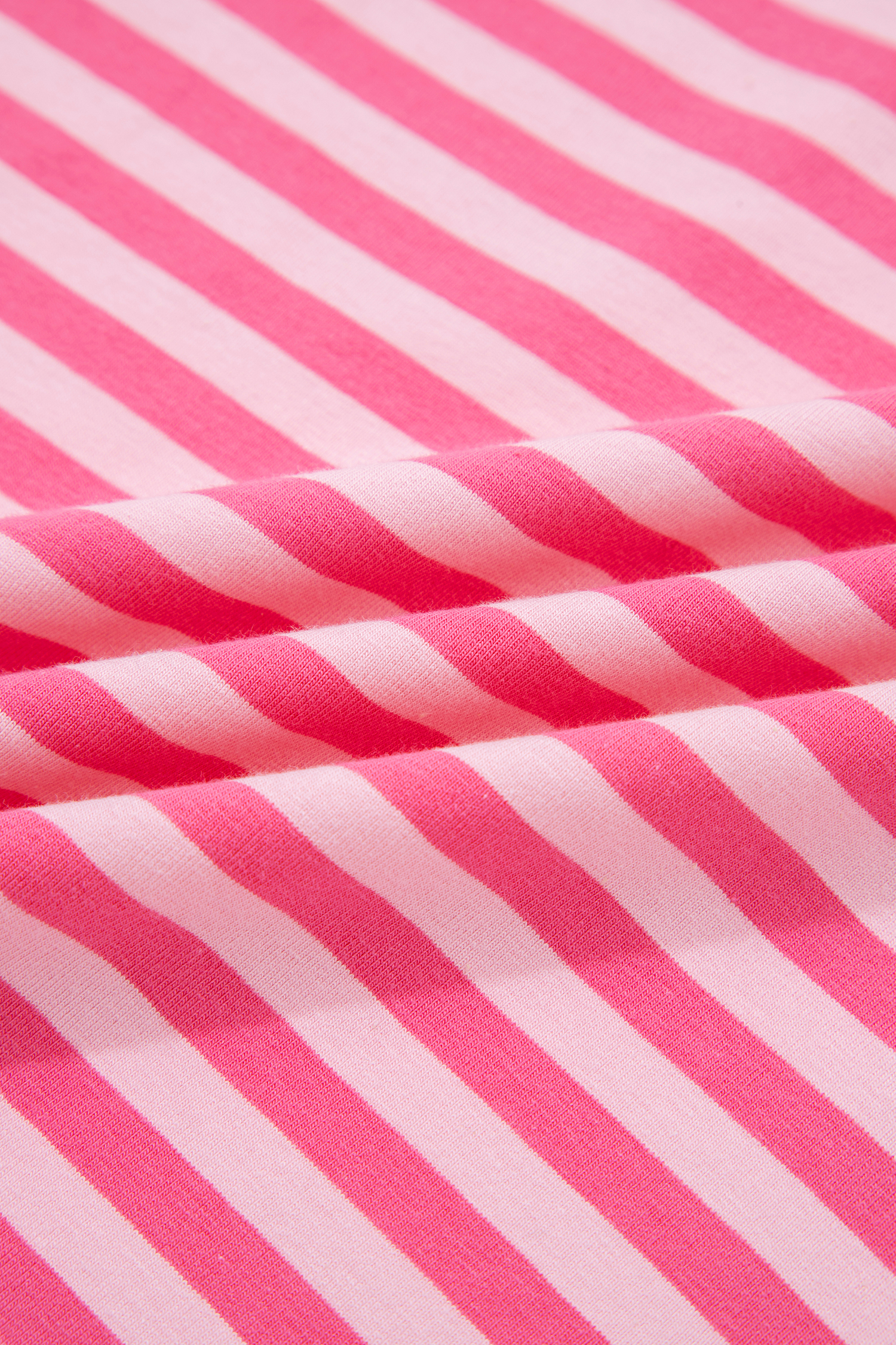 Rose Stripe Drop Shoulder Round Neck Top and Buttoned Straight Pants Two Piece Set