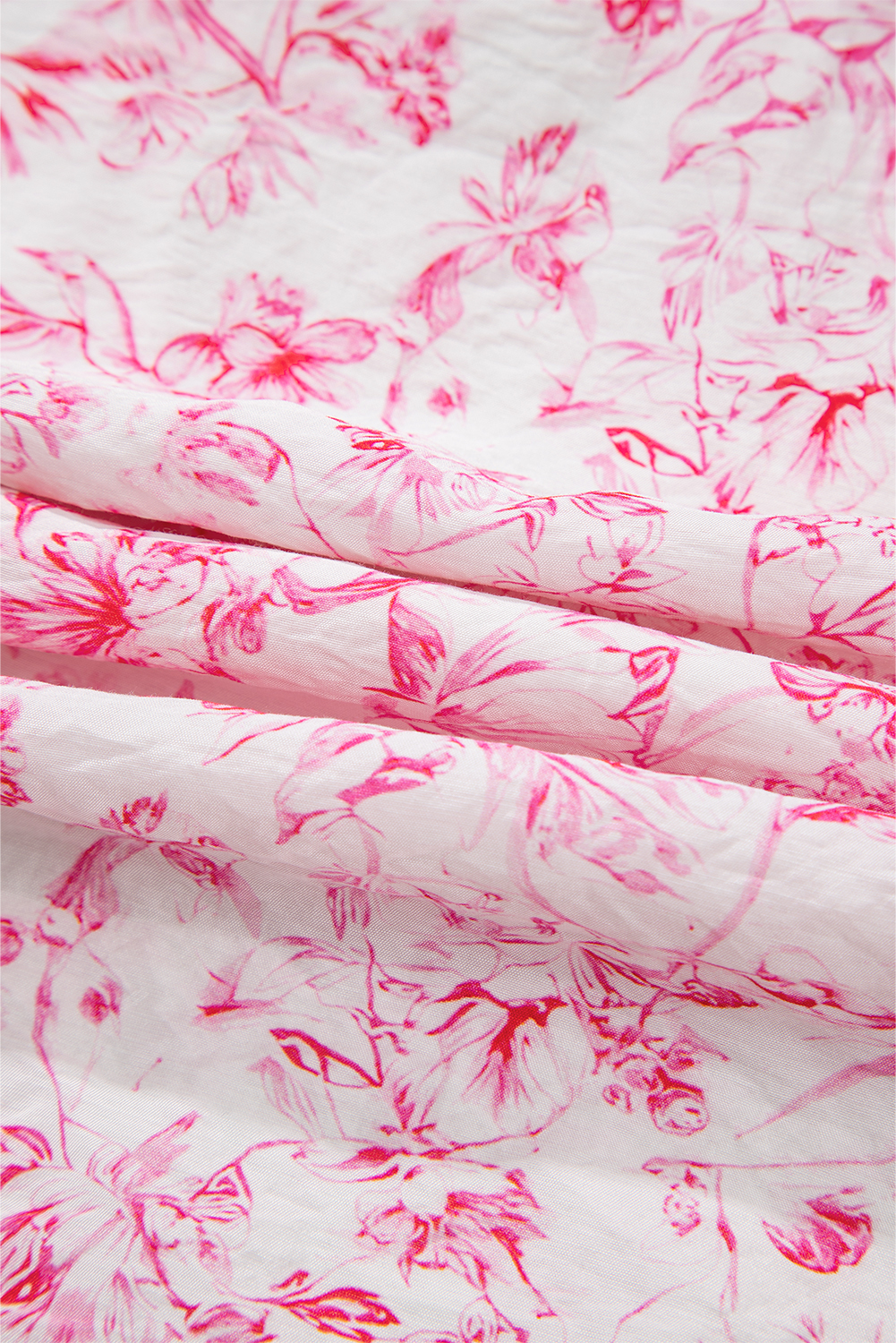 Beau Blue Textured Bow Knot Frilled Butterfly Sleeve Blouse