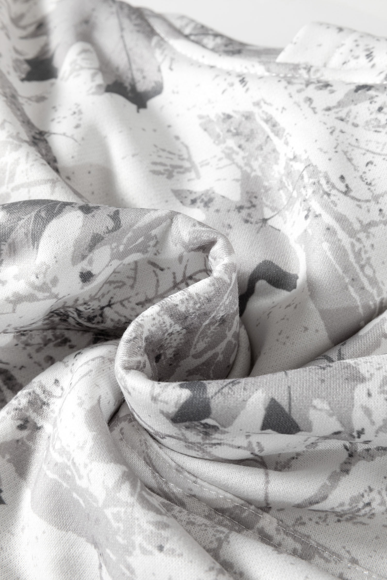 Beige Camo Print Baggy Drawstring Jogger Sweatpants