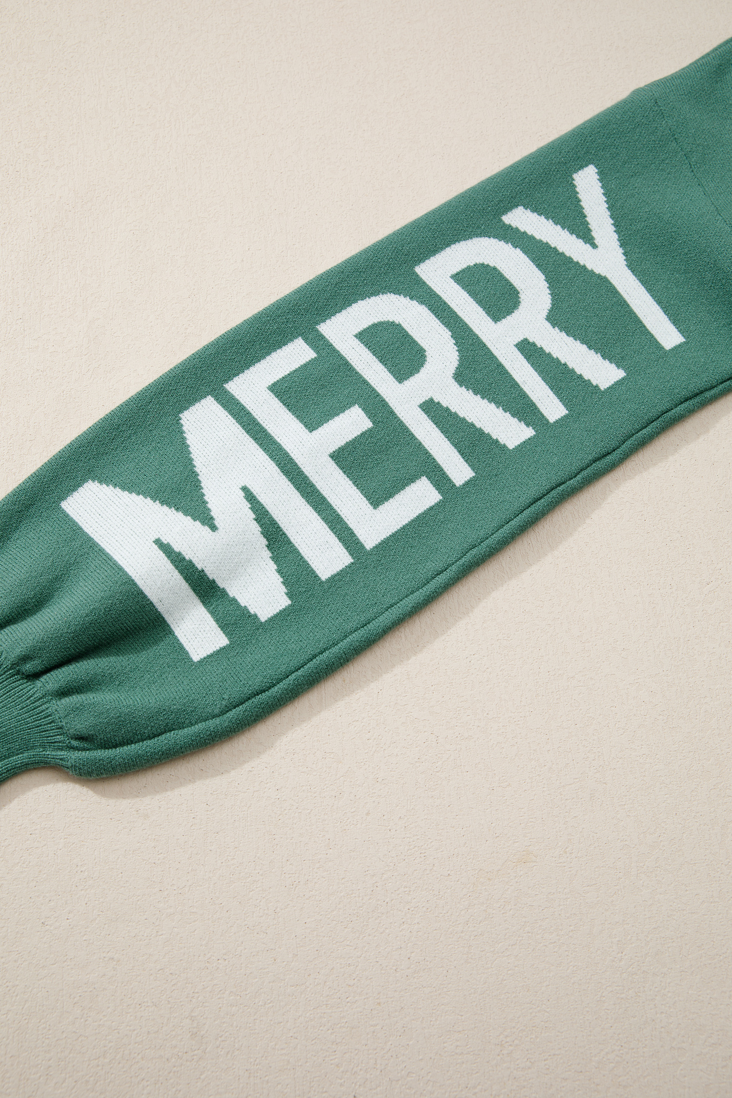 White Chenille Graphic Drop Shoulder Holiday Sweater