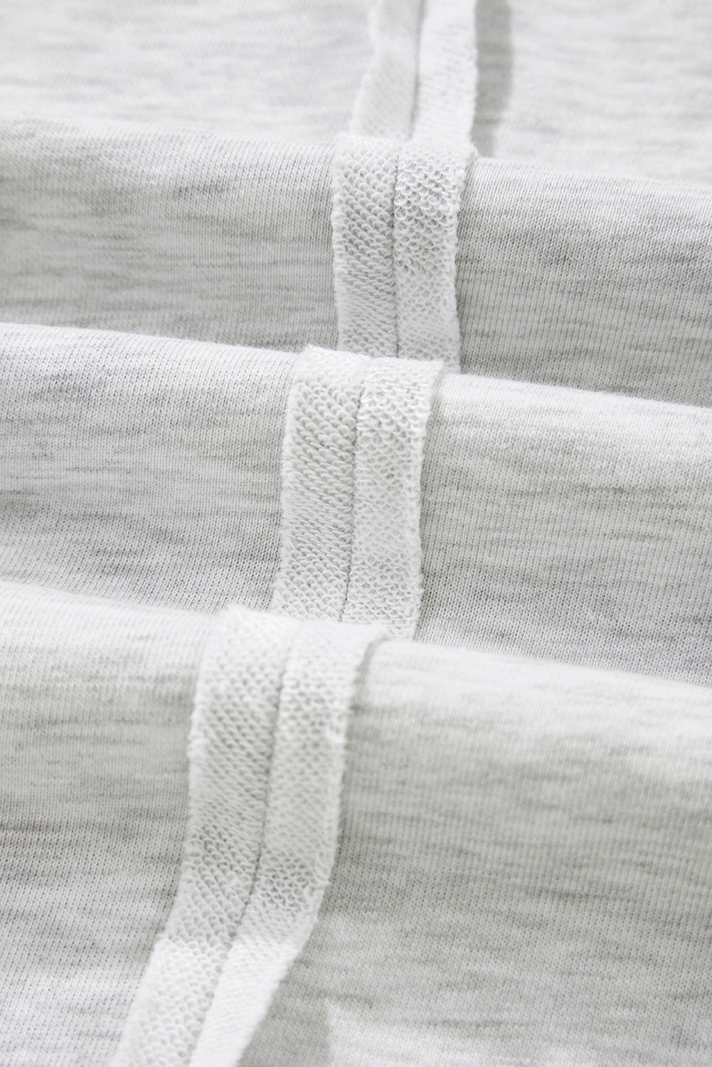 Light Grey Faded Varsity Print Loose Pullover Top