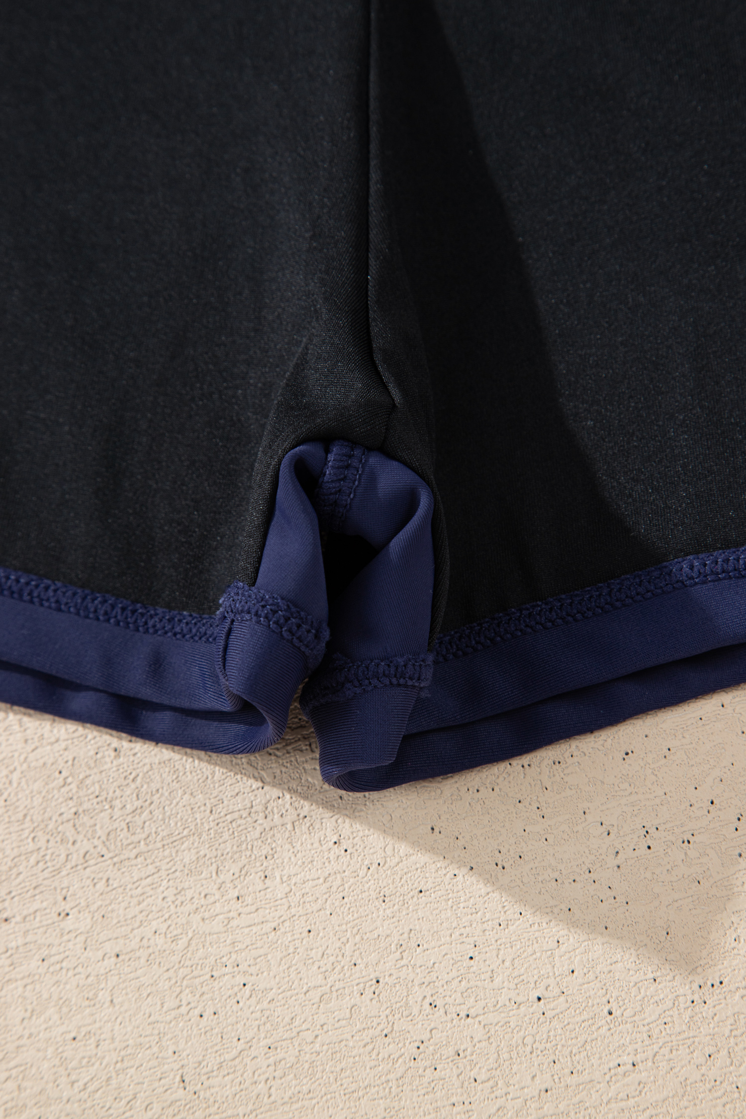 Bright Pink Contrast Edge Ruffled High Waist One Piece Swim Dress