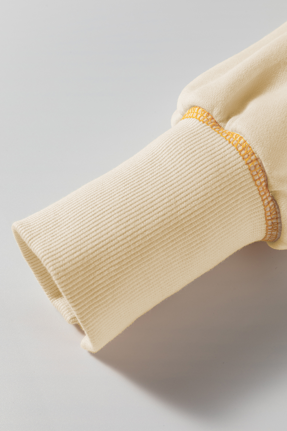 Contrast Stitching Split Baggy Sweatshirt