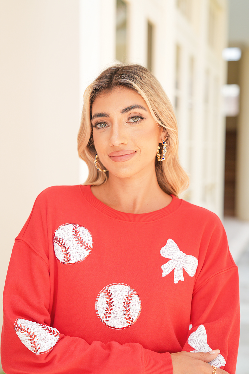 Dark Blue Game Day Football Helmet Jersey Hoop Earrings