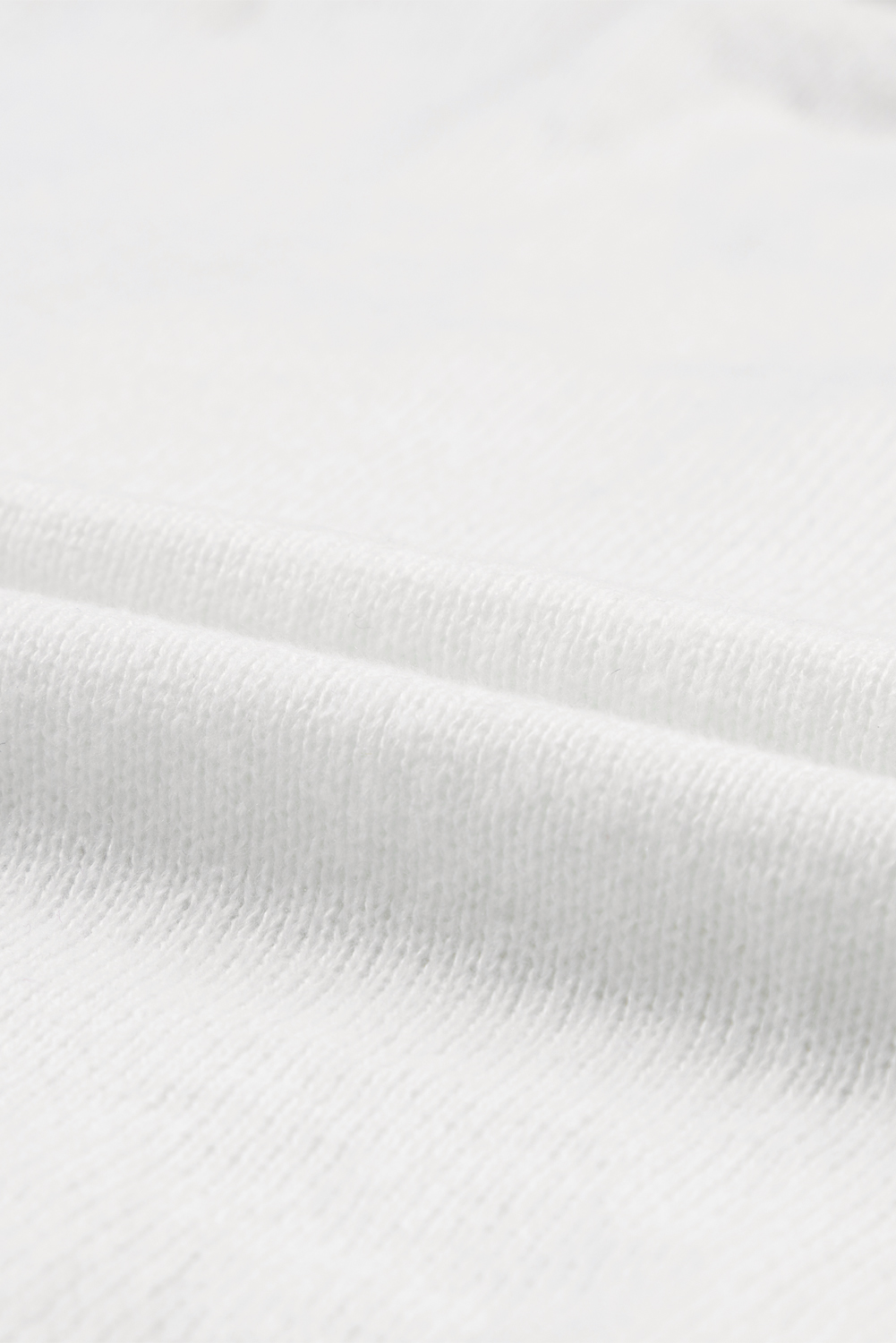 White Merry & Bright Round Neck Casual Sweater