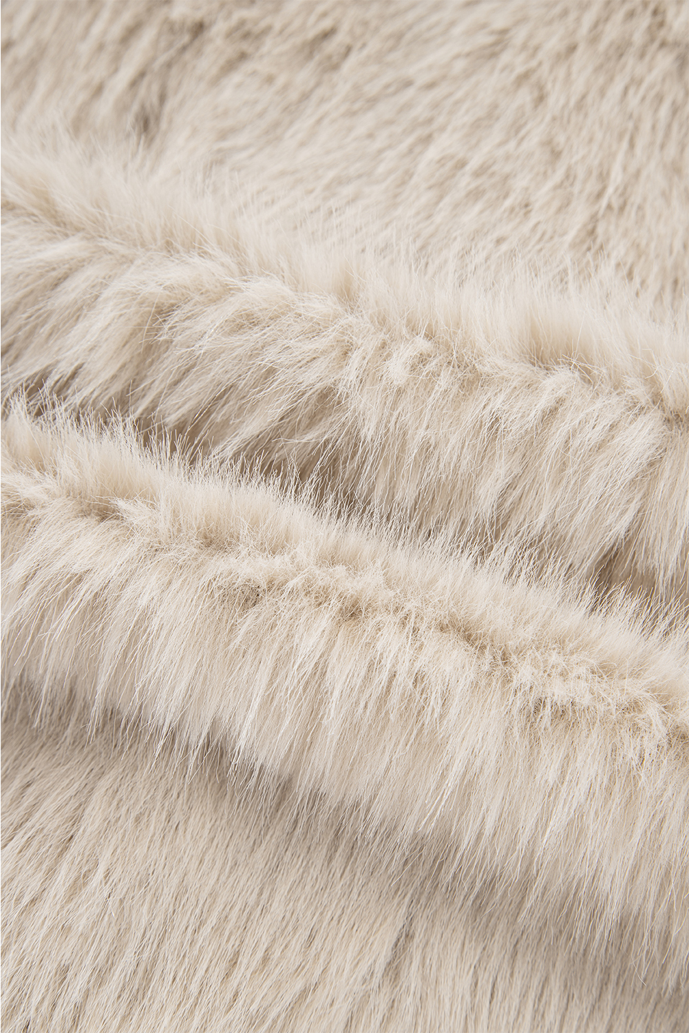 Jet Stream Luxurious Faux Fur Large Collar Winter Coat