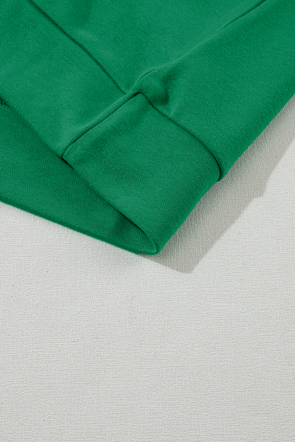 Green Sequin Christmas Candy Cane Graphic Crewneck Pullover Sweatshirt