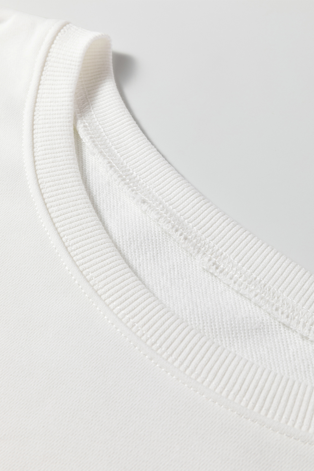 Beige Striped Drop Shoulder Round Neck Pullover and Jogger Pants Active Outfit