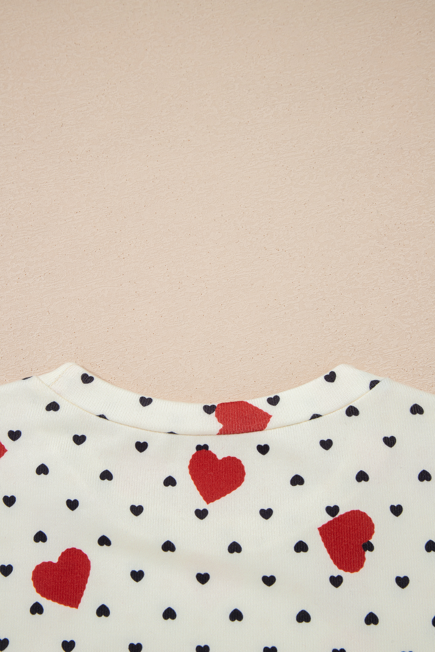 Red Dotted Heart Festive Valentine Blouse