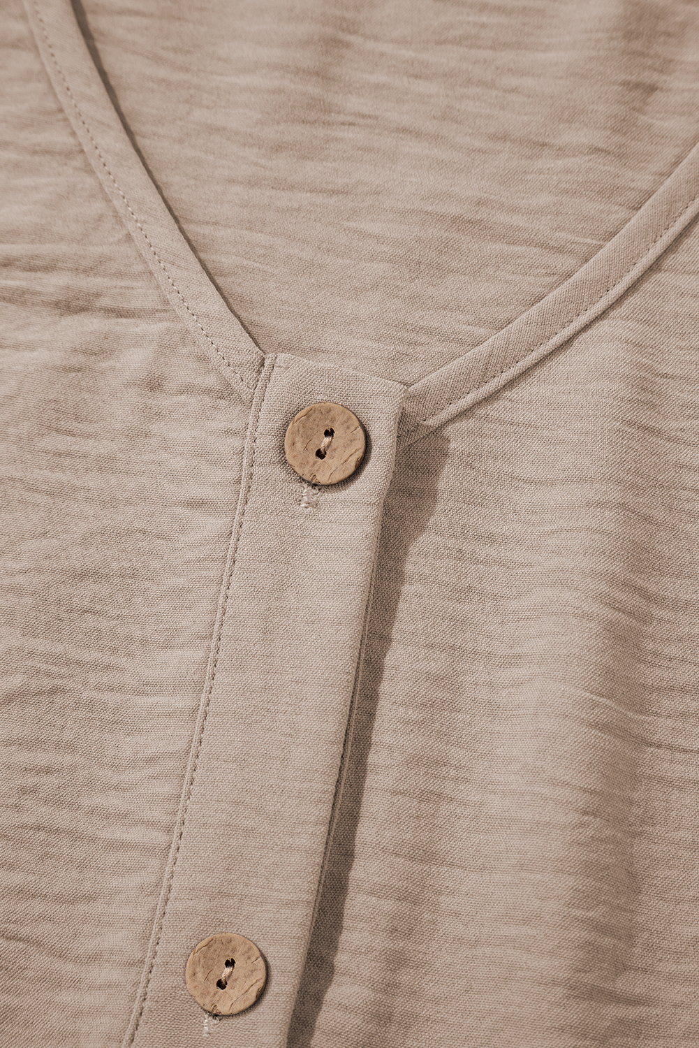 Goat Buttoned Vest Drawstring Wide Leg Pants 2pcs Set