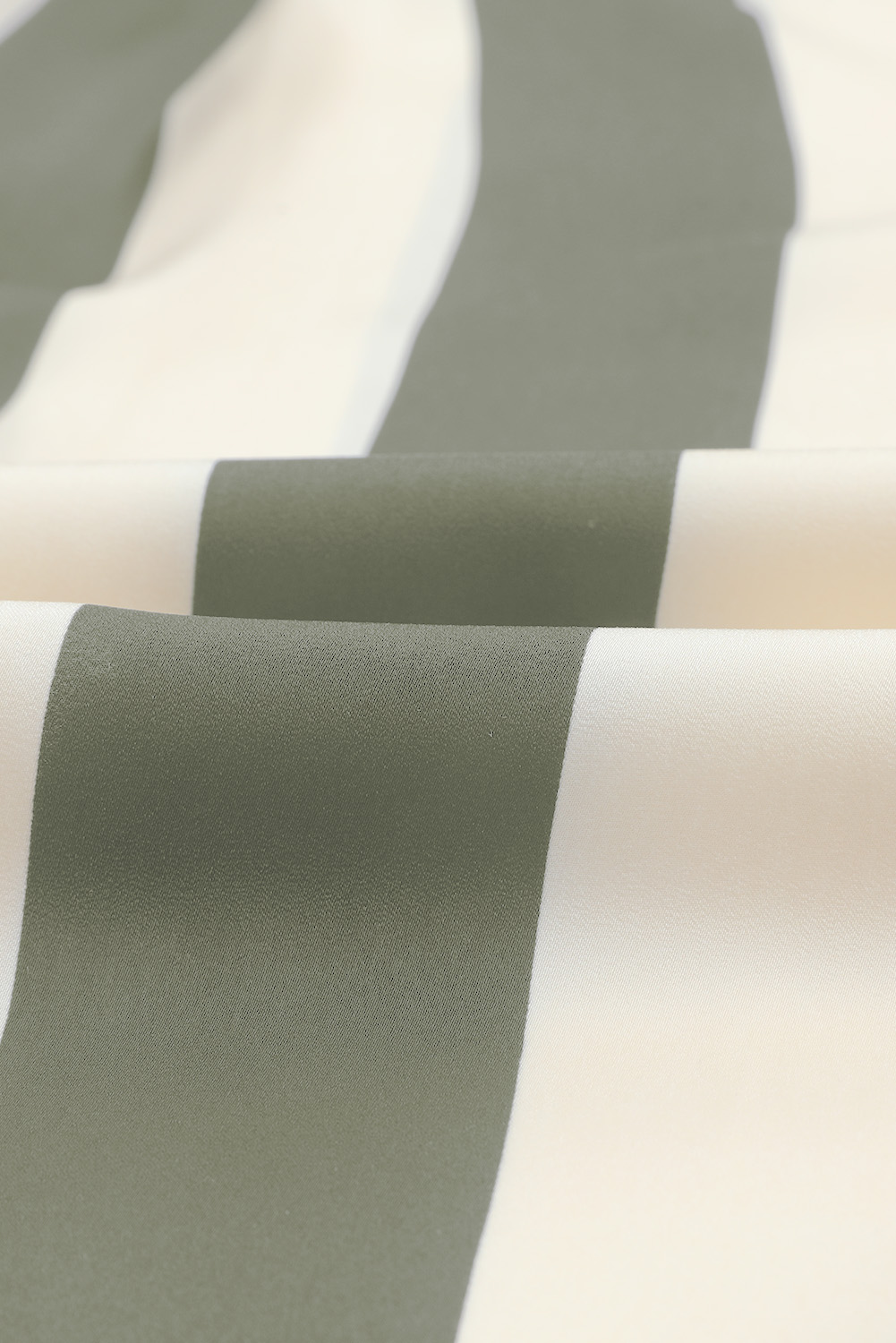 Green Striped Soft Relaxed Button Up Shirt