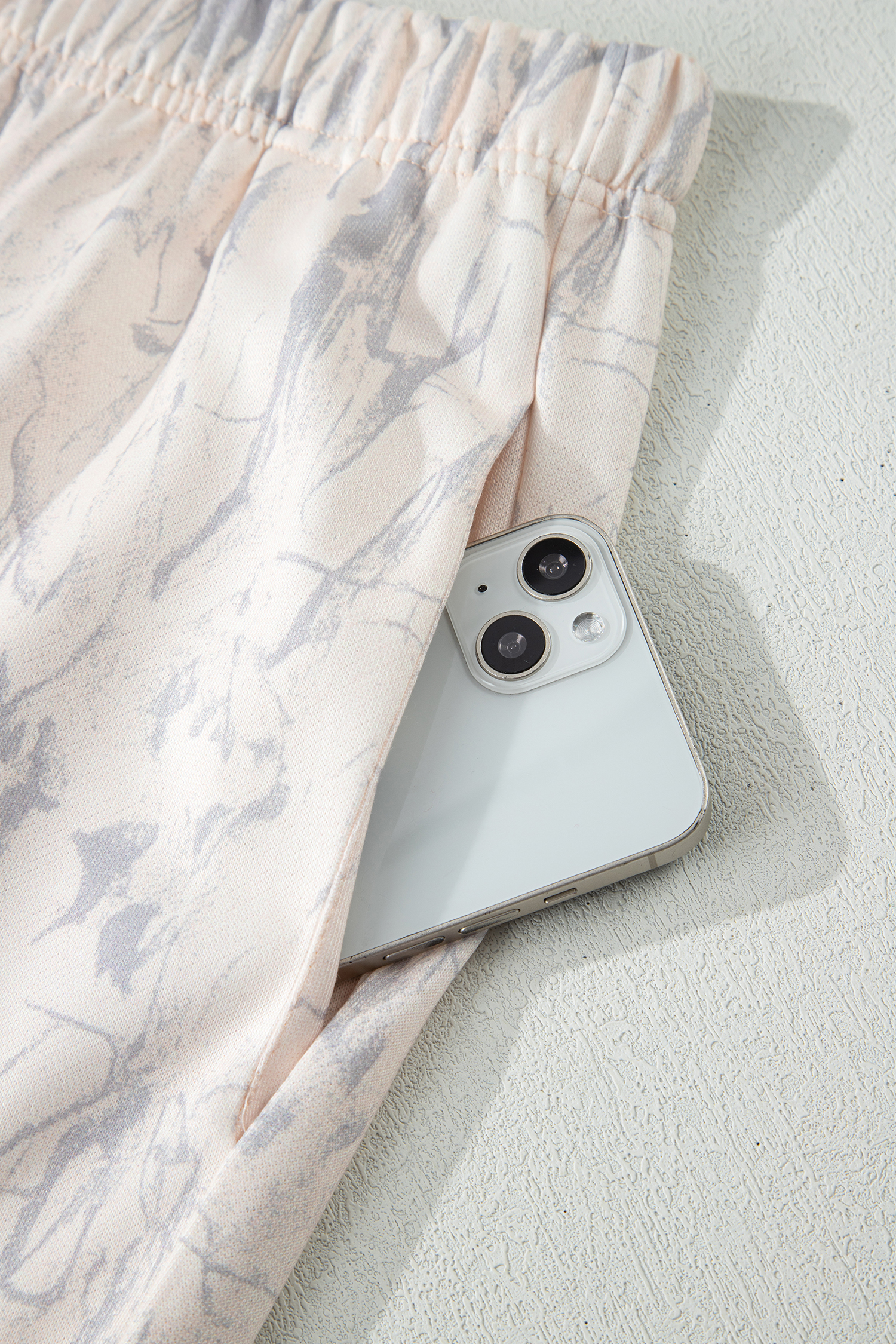 Pink Camo Print Jogger Pants Set