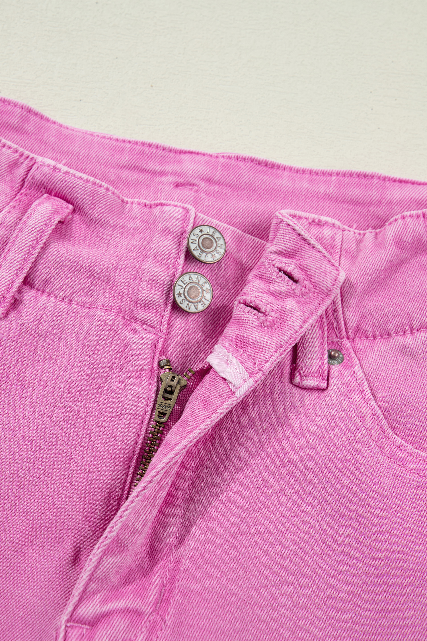 Bonbon 2-Button High Waist Flared Bottom Jeans